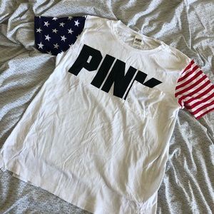 Pink 4th of July Americana Oversized Tee